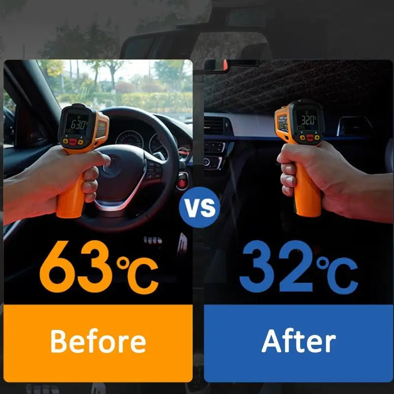 Universal Car Sun Shade Umbrella – Thermal Insulation & UV Blocker for Front Windshield (Black, Pack of 1)