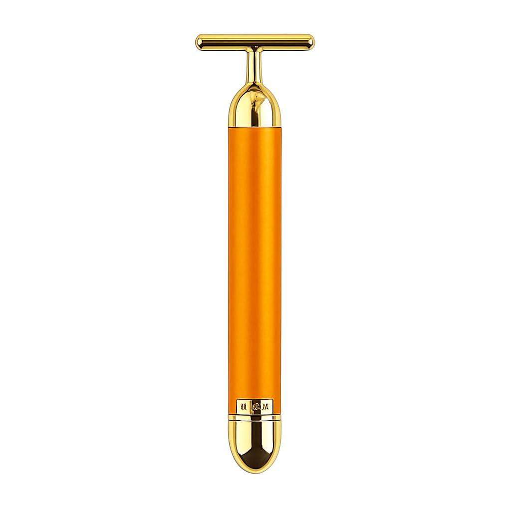 24K Gold Facial Roller – Anti-Aging Electric Massage Bar for Skin Tightening
