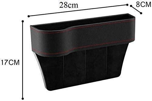 Car Seat Gap Filler Organizer – Adjustable PU Leather Car Side Pocket for Storage