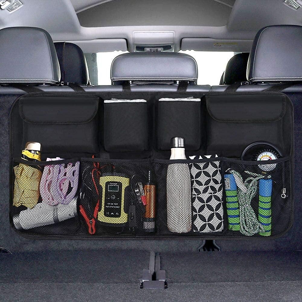 All-in-One Car Back Seat & Trunk Organizer – Holds Tablets, Bottles & Toys