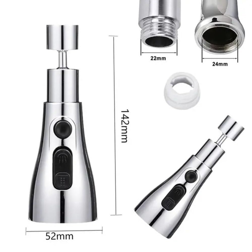 Multi-Function Kitchen Tap with 3 Water Flow Modes β Modern Sink Faucet for Home & Dishwashing