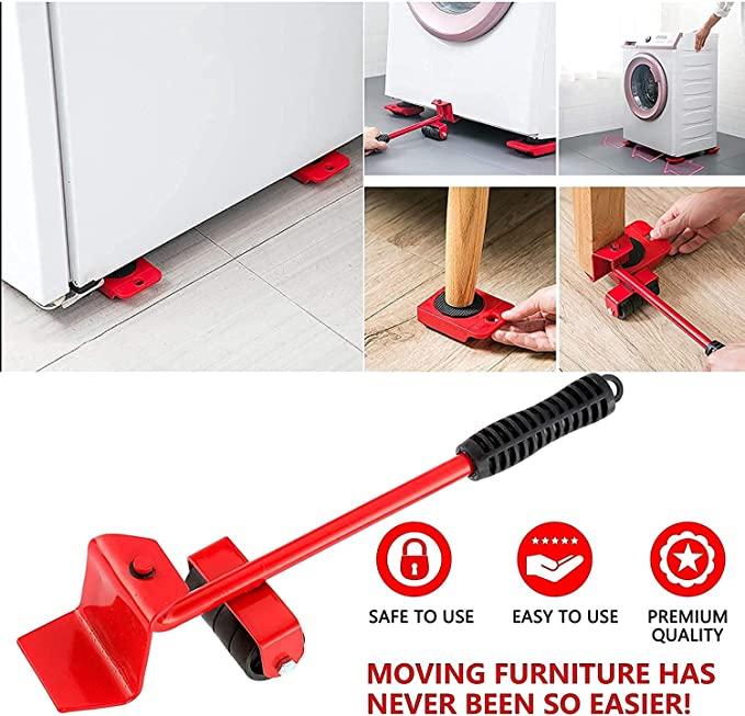 Heavy Furniture Mover Tool Set with Lifter, Rollers & Base – No Floor Damage