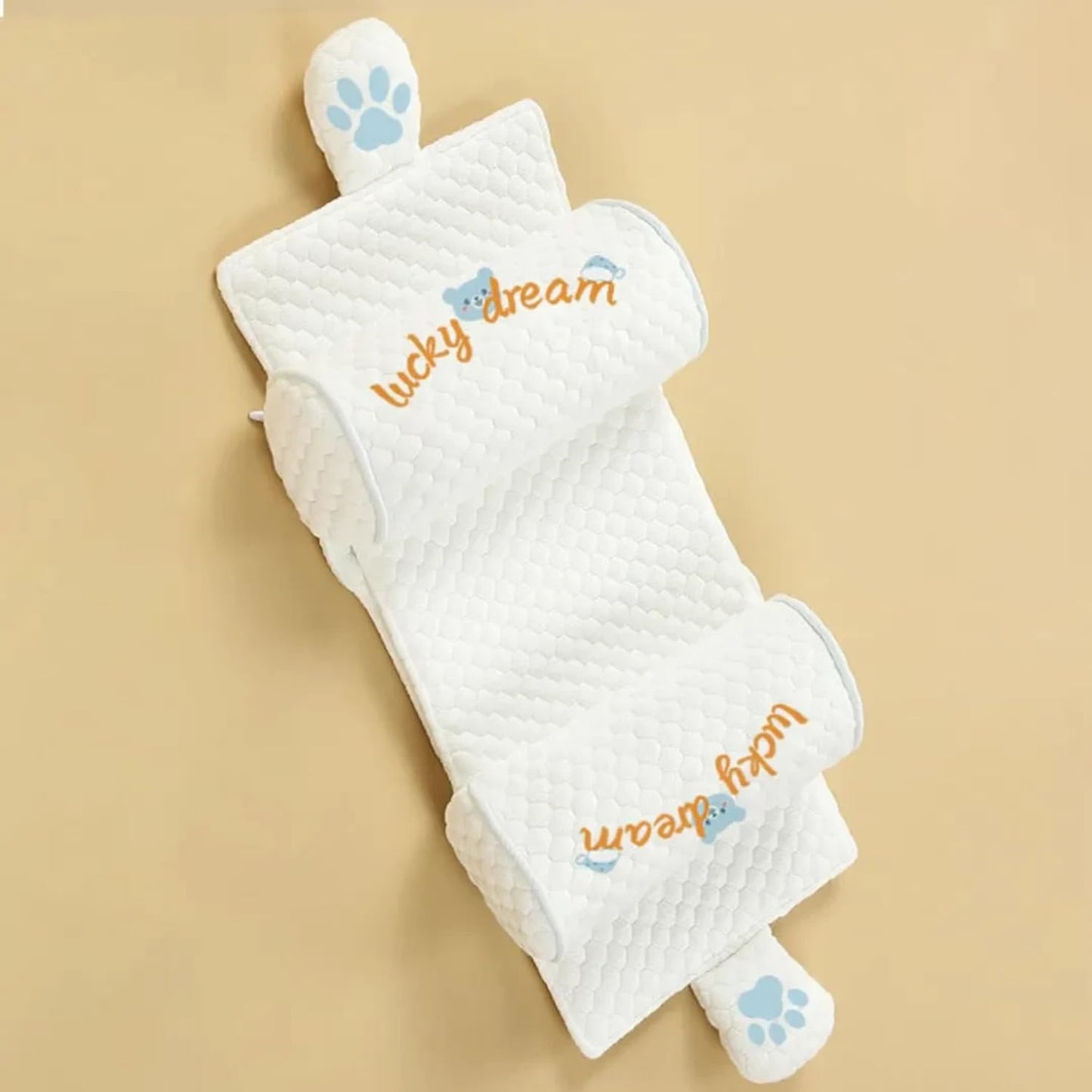 Baby Neck & Head Support Pillow – Soft Fabric, Lightweight & Travel-Friendly (Random Color)