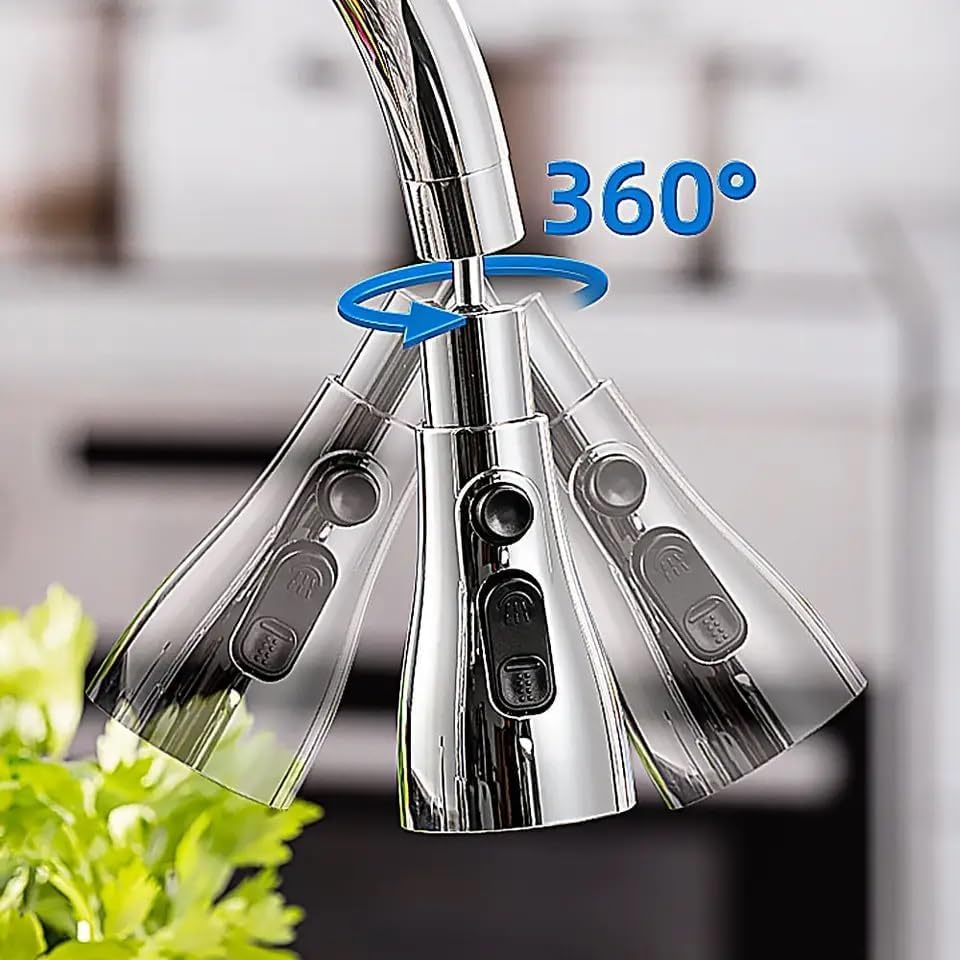 Multi-Function Kitchen Tap with 3 Water Flow Modes β Modern Sink Faucet for Home & Dishwashing