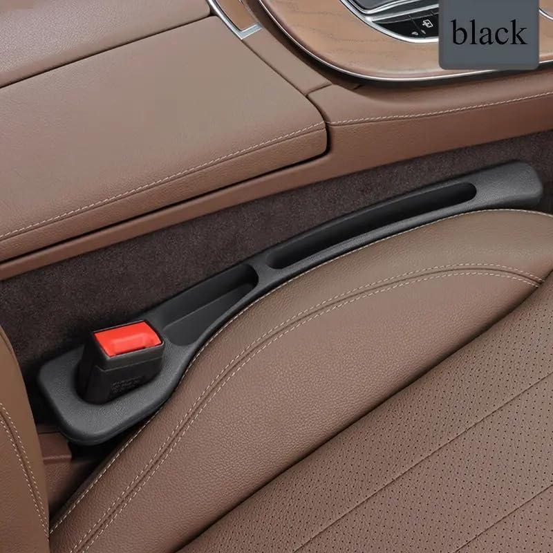 Car Seat Gap Filler EVA Organizer (Black, Pack of 1)