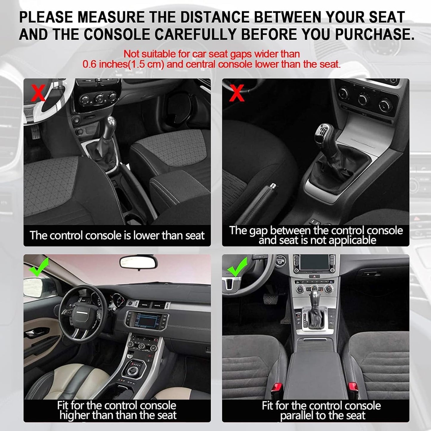 Car Seat Gap Filler Organizer – Adjustable PU Leather Car Side Pocket for Storage