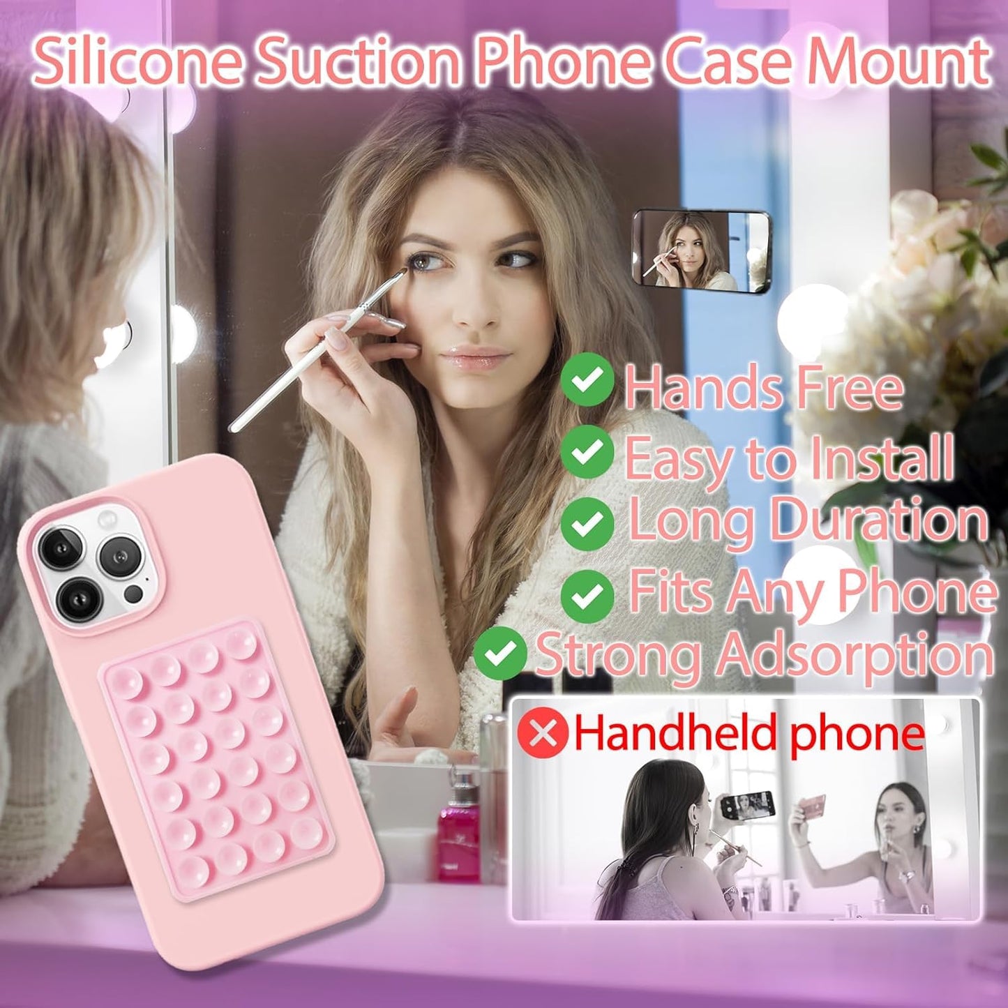 Universal Silicone Phone Mount for Desk, Travel & Video Shoots