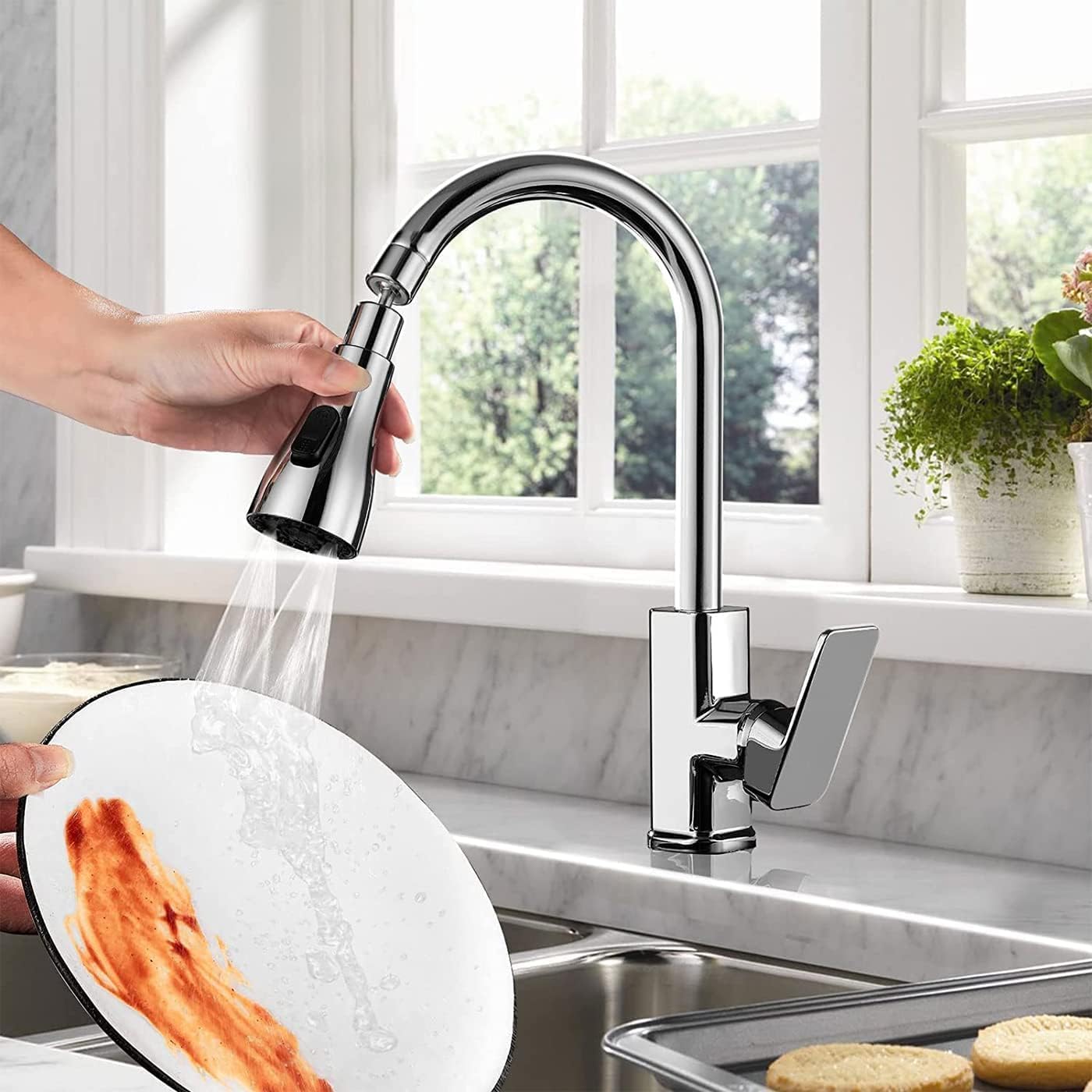 Multi-Function Kitchen Tap with 3 Water Flow Modes β Modern Sink Faucet for Home & Dishwashing