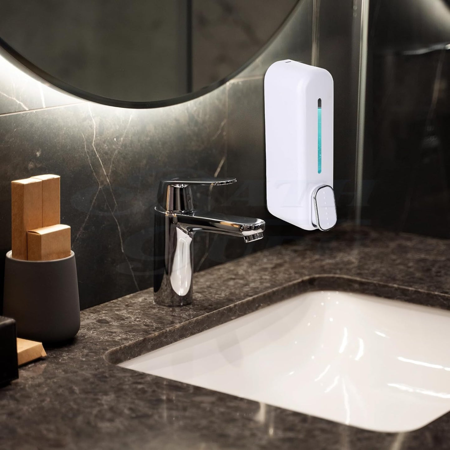 Wall-Mounted Liquid Soap Dispenser – Manual Push Type for Home & Office