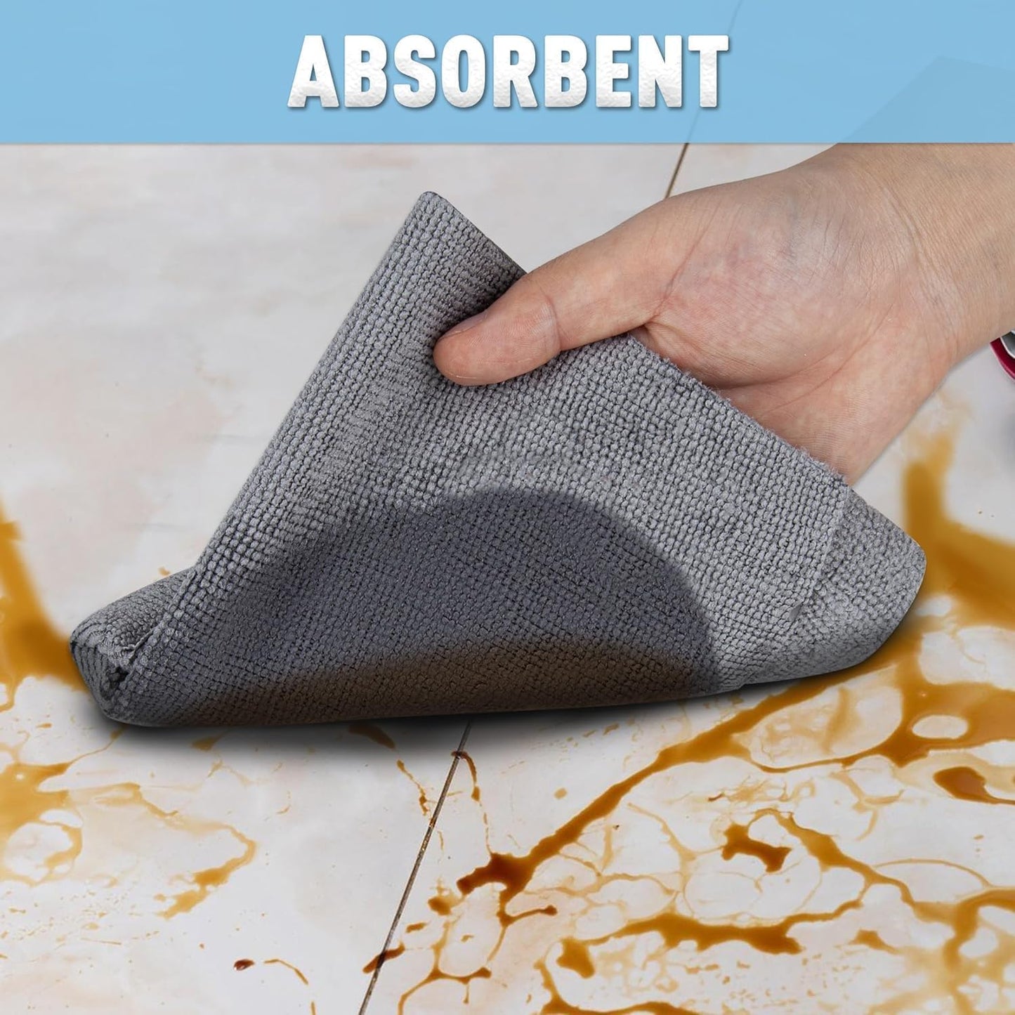 Reusable Microfiber Cleaning Towels – 20 Pcs Multipurpose Cloths for Kitchen, Car & Electronics