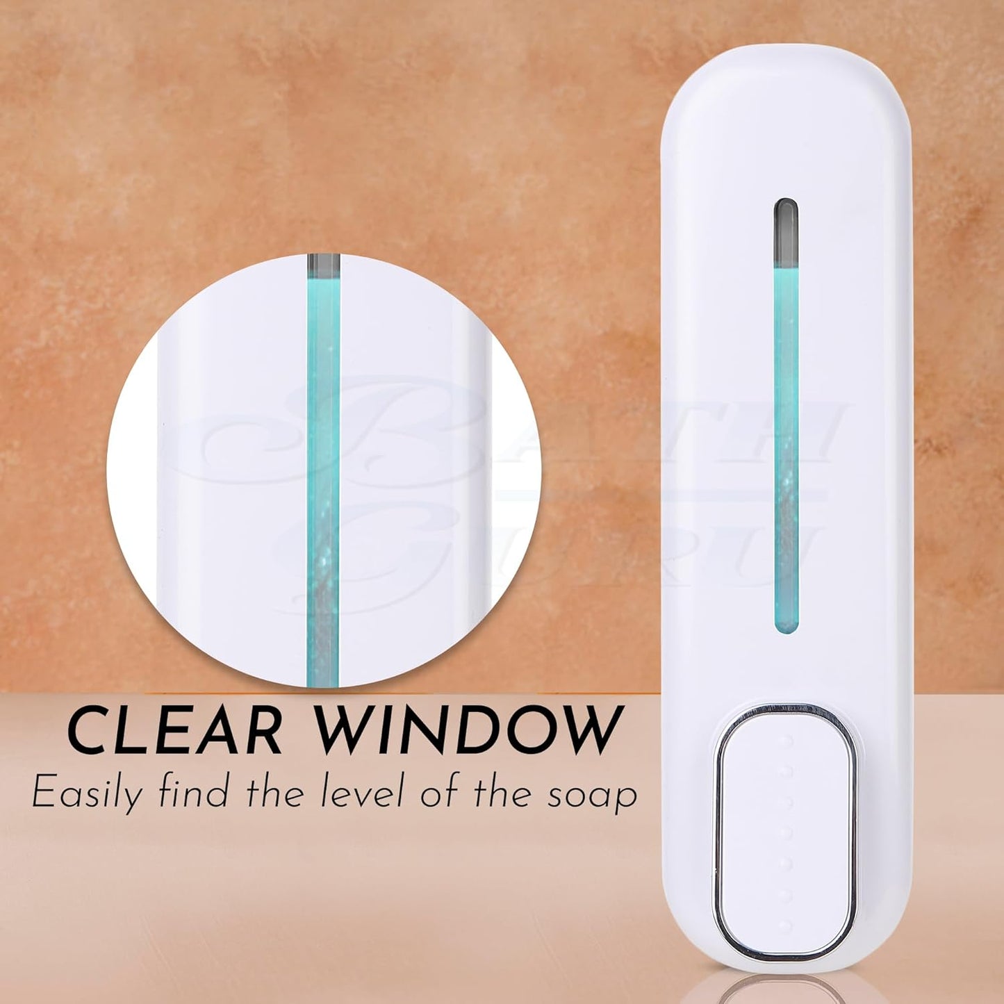 Wall-Mounted Liquid Soap Dispenser – Manual Push Type for Home & Office