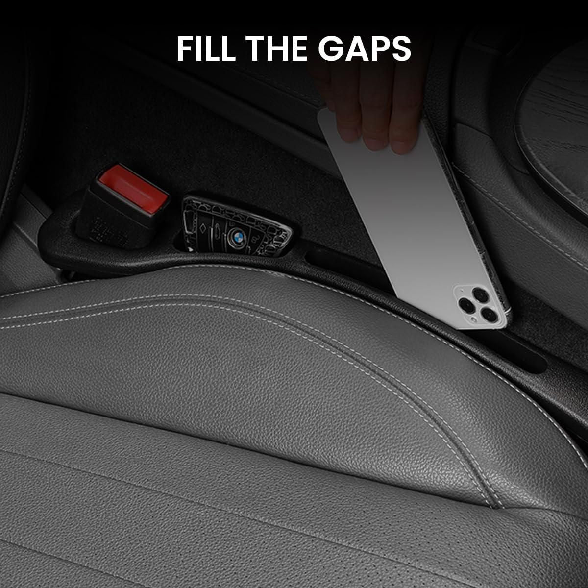 Car Seat Gap Filler EVA Organizer (Black, Pack of 1)