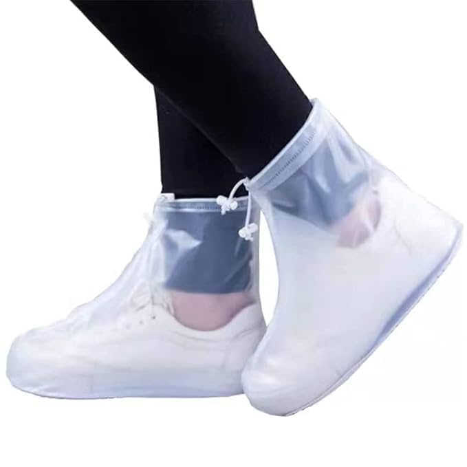 Waterproof Reusable Rain Shoe Covers for Men & Women – Anti-Slip & Portable Design