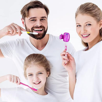 Toothbrush Cap Cover – Pack of 8 Reusable Plastic Travel Covers (Assorted Colors)