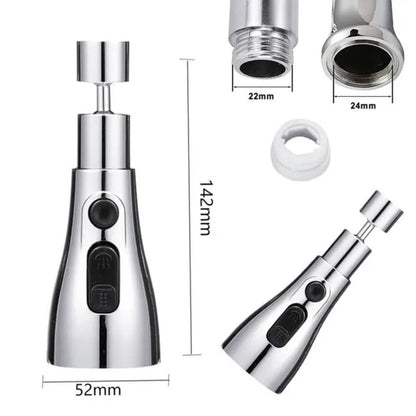 Multi-Function Kitchen Tap with 3 Water Flow Modes – Modern Sink Faucet for Home & Dishwashing