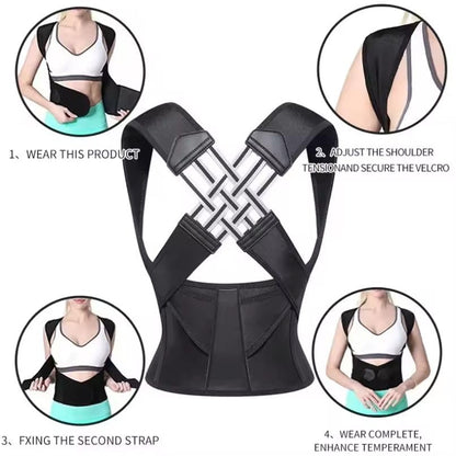 Adjustable Unisex Posture Corrector Belt – Back Support for Pain Relief & Alignment ( Improve Posture & Reduce Slouching )