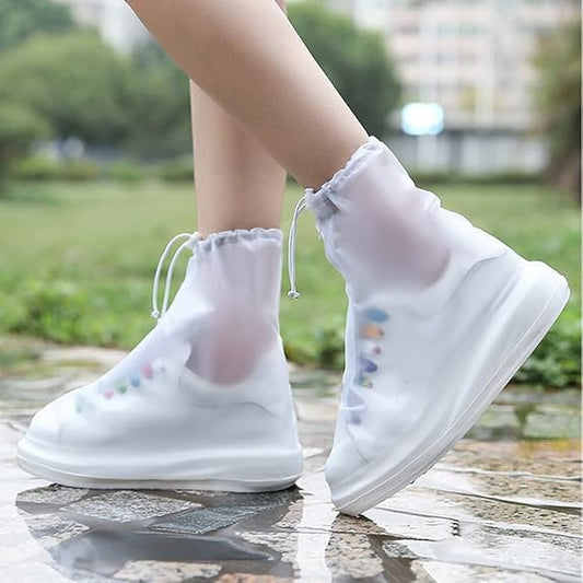 Waterproof Reusable Rain Shoe Covers for Men & Women – Anti-Slip & Portable Design