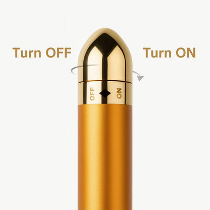 24K Gold Facial Roller – Anti-Aging Electric Massage Bar for Skin Tightening