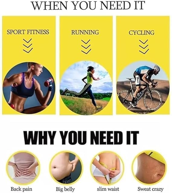Adjustable Waist Trimmer Belt for Men & Women - Lightweight Neoprene Waist Support ( Belly Fat Trimmer & Waist Shaper Sweat Belt )
