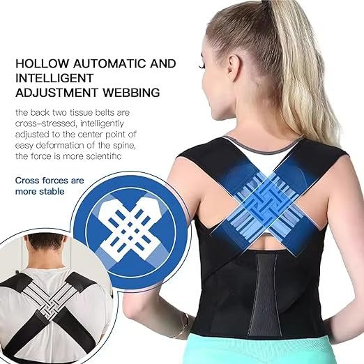 Adjustable Unisex Posture Corrector Belt – Back Support for Pain Relief & Alignment ( Improve Posture & Reduce Slouching )