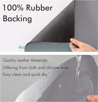 Kitchen Sink Water Absorbent Mat – Anti-Slip Rubber Backing (Pack of 2)
