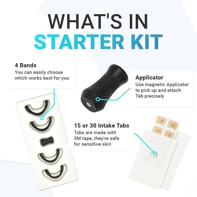 Breathing Nasal Strip Starter Kit – Silicone Nose Strip for Easy Breathing & Snoring Support