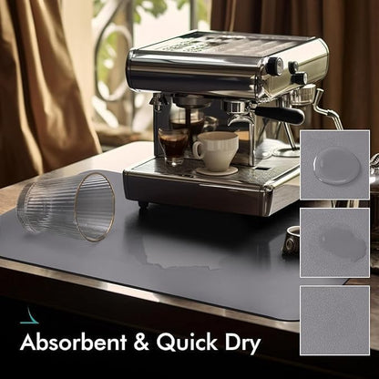 Kitchen Sink Water Absorbent Mat – Anti-Slip Rubber Backing (Pack of 2)