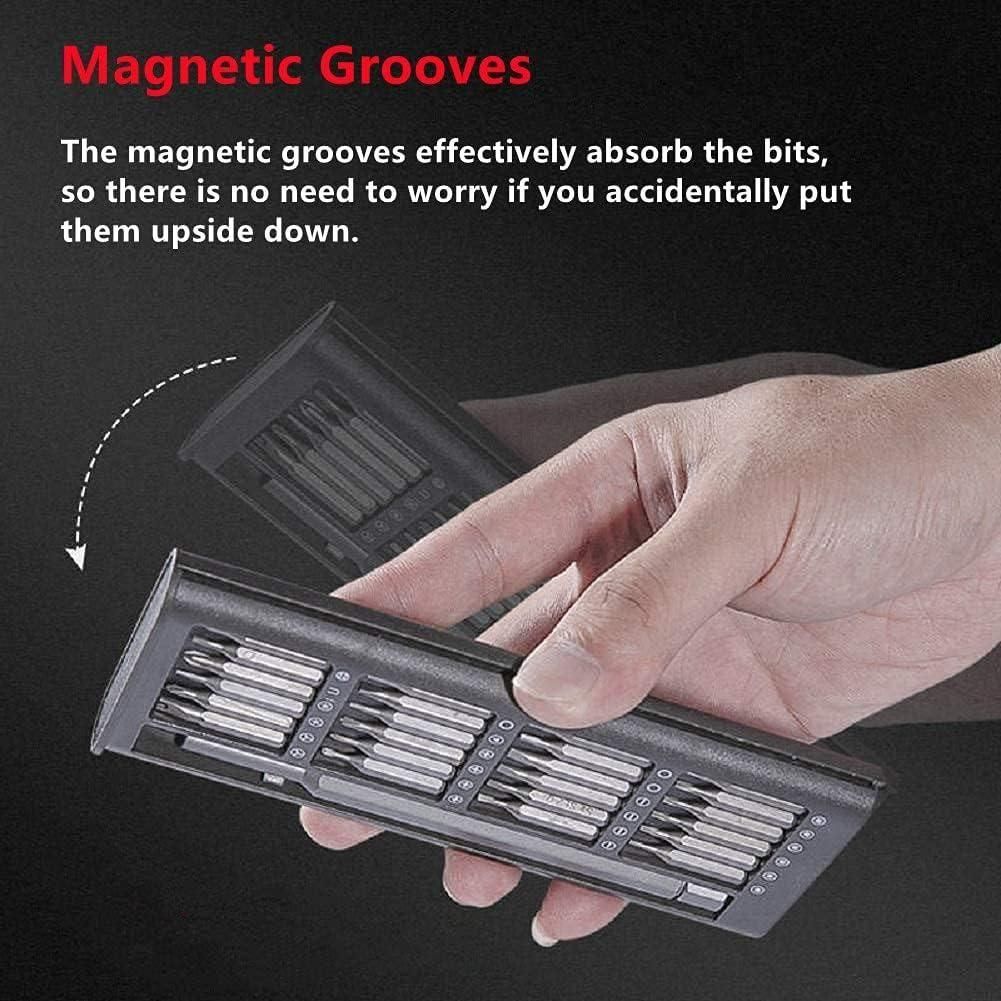 Portable 24-Bit Magnetic Precision Screwdriver Kit for Electronics & Small Repairs