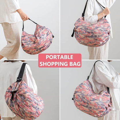 Reusable Foldable Grocery Bag – Lightweight Waterproof Tote for Shopping & Travel