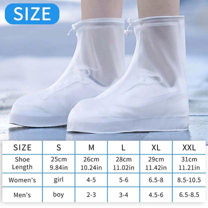 Waterproof Reusable Rain Shoe Covers for Men & Women – Anti-Slip & Portable Design