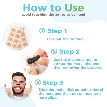 Breathing Nasal Strip Starter Kit – Silicone Nose Strip for Easy Breathing & Snoring Support