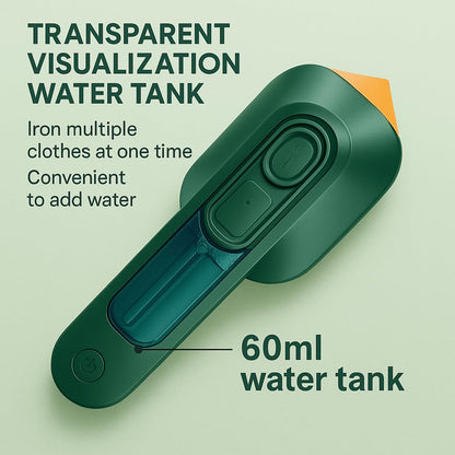Mini Handheld Portable Steamer & Iron for Clothes – Dry & Steam Ironing for Travel/Home Use