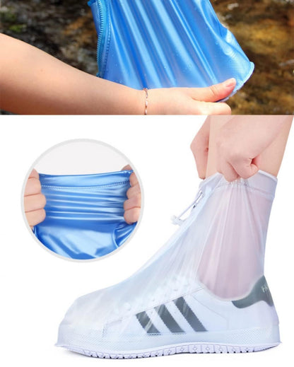 Waterproof Reusable Rain Shoe Covers for Men & Women – Anti-Slip & Portable Design