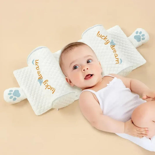 Baby Neck & Head Support Pillow – Soft Fabric, Lightweight & Travel-Friendly (Random Color)