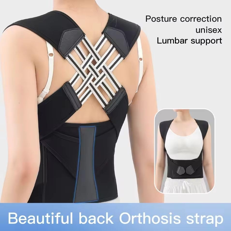 Adjustable Unisex Posture Corrector Belt – Back Support for Pain Relief & Alignment ( Improve Posture & Reduce Slouching )