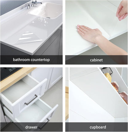 Clear Wall Protection Film –  Electrostatic Self-Adhesive, Oil-Proof, Anti-Stain, Easy-Clean Sheets for Kitchen & Home Walls (Pack of 2)