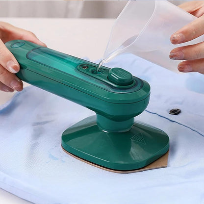 Mini Handheld Portable Steamer & Iron for Clothes – Dry & Steam Ironing for Travel/Home Use