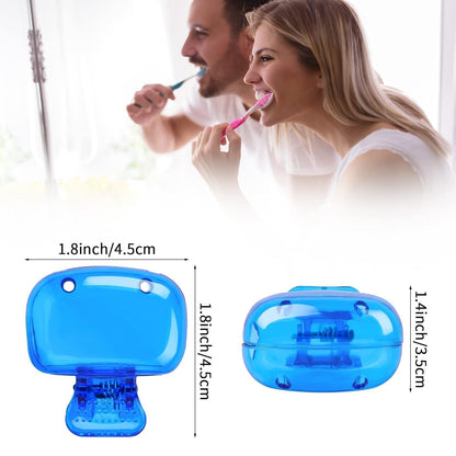 Toothbrush Cap Cover – Pack of 8 Reusable Plastic Travel Covers (Assorted Colors)