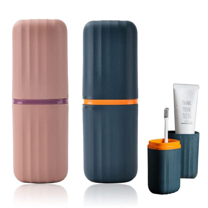 Portable Travel Toothbrush Case – For Travel, Business, Hiking & Camping (Set of 2)