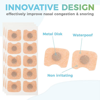 Breathing Nasal Strip Starter Kit – Silicone Nose Strip for Easy Breathing & Snoring Support