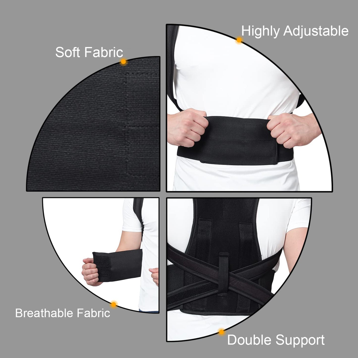Posture Corrector Belt – Unisex Adjustable Support for Back Pain Relief