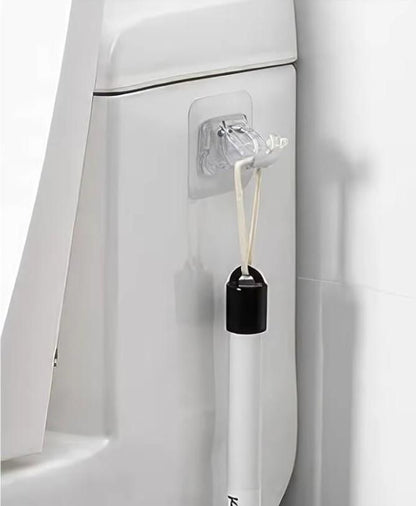 Easy Mount Rod Clips – Self-Adhesive Plastic Hooks for Curtain, Towel, Shower Rods (Pack of 6)