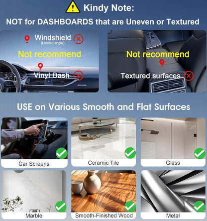 Magnetic Suction Phone Holder – 360° Rotating Mount for Car, Office & Home
