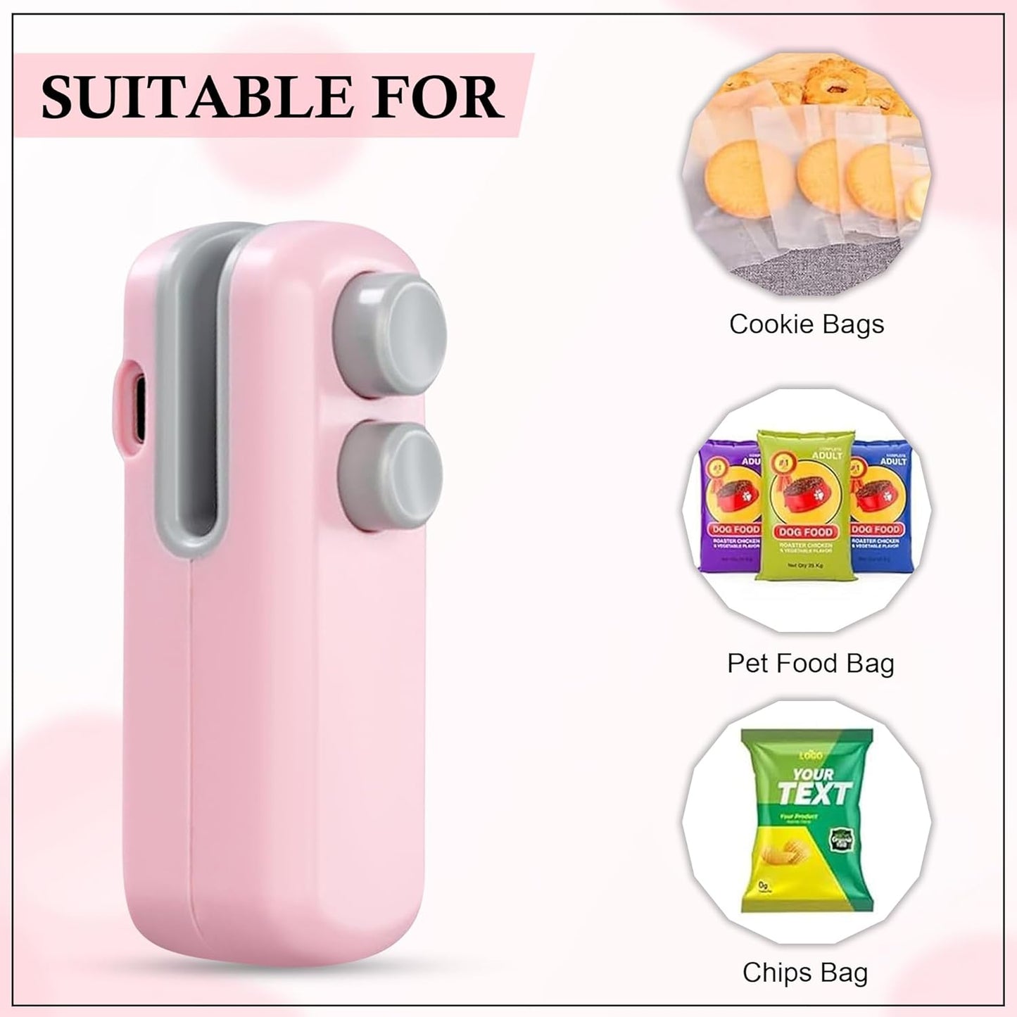 Mini Heat Sealer for Food Bags – Portable Snack Resealing Tool