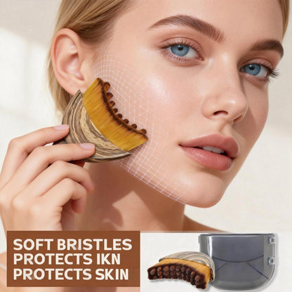 Lymphatic Contour Face Brush – Facial Massage Brush for Jawline & Neck