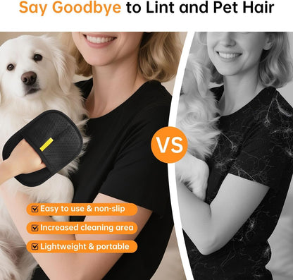 Reusable Pet Grooming Hair Remover Gloves – Double Sided Mesh Grooming Gloves
