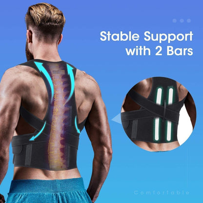 Posture Corrector Belt – Unisex Adjustable Support for Back Pain Relief