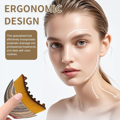 Lymphatic Contour Face Brush – Facial Massage Brush for Jawline & Neck