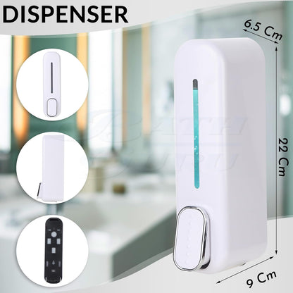 Wall-Mounted Liquid Soap Dispenser – Manual Push Type for Home & Office