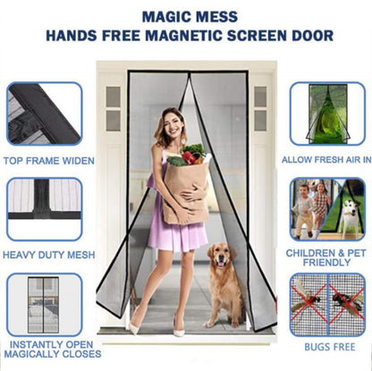 Foldable Magnetic Mosquito Net Curtain for Doors – Easy Install, Hands-Free Closure For Anti-Fly & Mosquito Screen for Home Doors